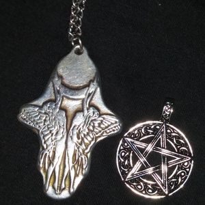 Witch Moon Pewter Pendant